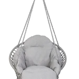 Leagan suspendat XXL pentru curte sau gradina cu perna Grey