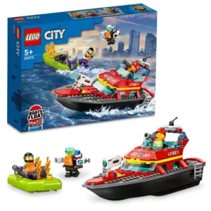 Lego City Barca de salvare a pompierilor 60373