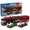 Lego City Camion F1 cu Masinile F1 RB20 si AMR24 60445
