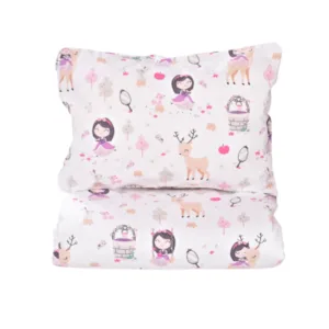 Lenjerie 5 piese patut 120x60 cm bumbac model Fetite