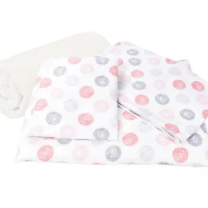 Lenjerie 5 piese patut 120x60 cm bumbac model Ghemotoace