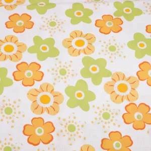 Lenjerie 5 piese patut 120x60 cm bumbac model floricele