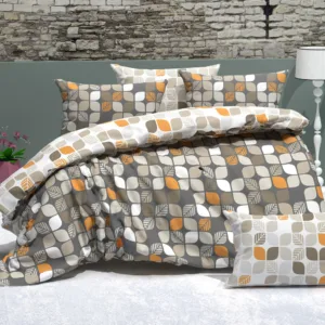 Lenjerie de pat 4 piese Somnart din bumbac cu cearceaf pat clasic