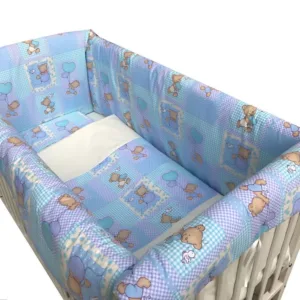 Lenjerie de pat Maxi Ursuleti pe albastru 140x70 cm