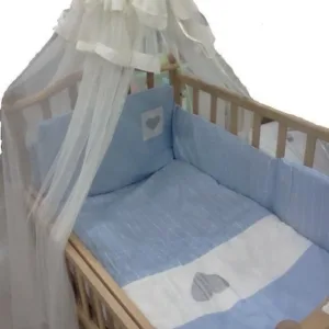 Lenjerie de pat Nino 2 Cuoricini Blue