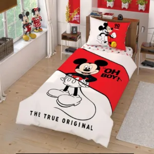 Lenjerie de pat Tac 3 piese Disney Mickey Mouse Canlandir