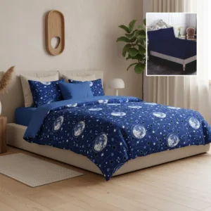 Lenjerie de pat din finet cu 6 piese