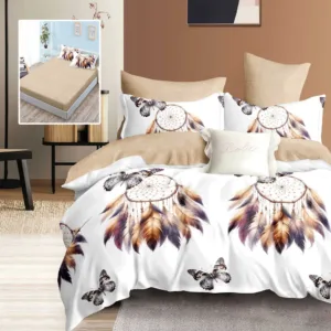 Lenjerie de pat din finet cu 6 piese