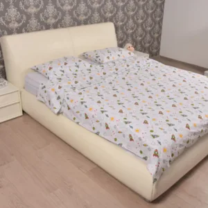 Lenjerie din bumbac pentru pat dublu model rachete