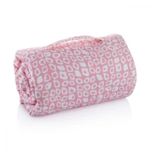 Lenjerie multifunctionala pentru calatorii BabyJem Nap Mat Pink Squares
