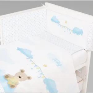 Lenjerie pat 3 piese Klups Teddy Blue K070
