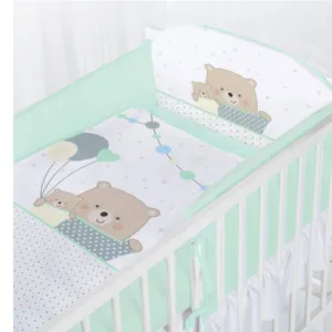 Lenjerie pat 3 piese Klups Teddy bears with balloons K097