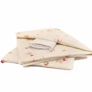 Lenjerie pat copii 4 piese Mici Indieni KidsDecor din bumbac 70x110 cm 110x125 cm