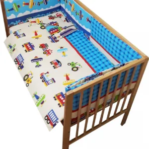 Lenjerie patut 120x60 cm cu 5 piese Nichiduta Travel