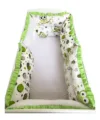 Lenjerie patut 120x60 cm cu 6 aparatori pufoase