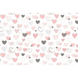 Lenjerie patut Hearts 4 piese multicolor
