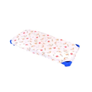 Lenjerie patut cresa si gradinita 5 piese model Flori de bumbac