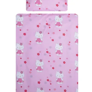 Lenjerie patut cu 3 piese 140x70 cm Hello Kitty