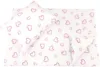 Lenjerie patut cu 3 piese Inimioare roz