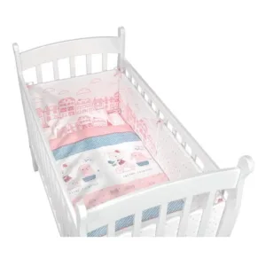 Lenjerie patut cu 3 piese KikkaBoo Better Together EU 120x60cm din bumbac