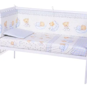 Lenjerie patut cu 4 piese 120x60 cm Ursuleti 017