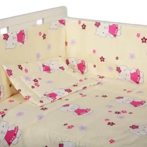 Lenjerie patut cu 4 piese Kitty Crem