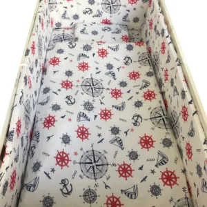 Lenjerie patut cu 5 piese Croitoria Noastra La mare 140x70 cm