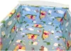Lenjerie patut cu 5 piese Croitoria Noastra Winnie The Pooh albastru 140x70 cm