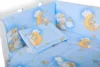 Lenjerie patut cu 5 piese Ursuletul somnoros Albastru