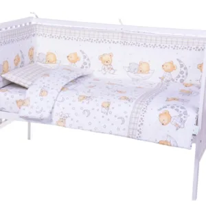Lenjerie patut cu 7 piese 120x60 cm Ursuleti 016