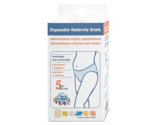 Lenjerie unica folosinta pentru maternitate Canpol 5 bucati size XL
