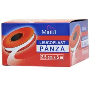 Leucoplast panza Minut 2.5 cm x 5 m