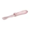 Lingura silicon pliabila Canpol 4 luni + Roz