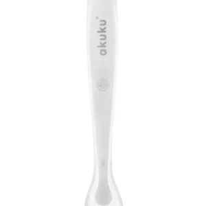 Lingurita din silicon pentru bebelusi Akuku Soft Spoon White