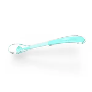 Lingurita din silicon pentru bebelusi Baby Ono Smile turcoaz