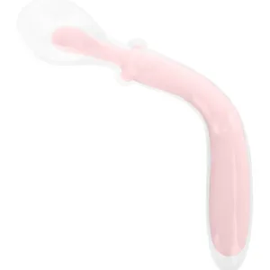 Lingurita flexibila din silicon Ultrasoft Training Spoon Pink