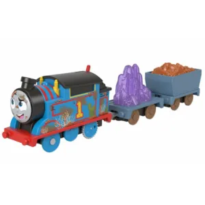 Locomotiva motorizata cu 2 vagoane