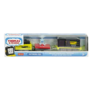 Locomotiva motorizata cu 2 vagoane