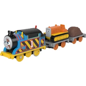 Locomotiva motorizata cu 2 vagoane