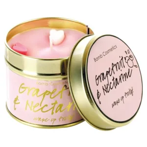 Lumanare parfumata 180g Grapefruit Nectarine Cutie metalica Bomb Cosmetics