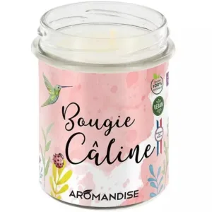 Lumanare parfumata naturala Aromandise vegana Caline imbratisare 150g