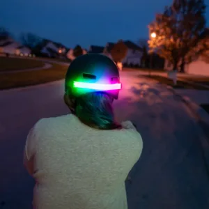 Lumina led RGB pentru casca