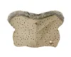 Manusa de lux pentru manerul caruciorului KikkaBoo Fur Dots Bej