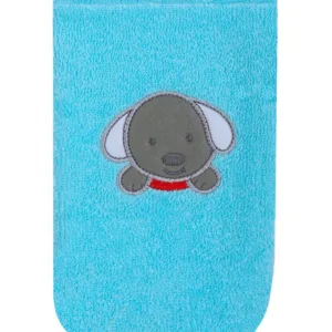 Manusa pentru baita cu broderie Turquise Dog