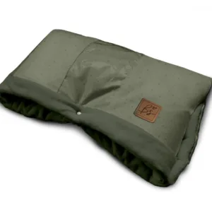 Manusi calduroase impermeabile pentru carucior universal cu inchidere prin capse Khaki