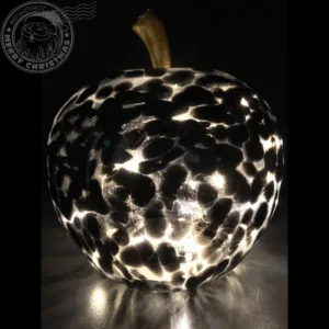 Mar decorativ negru cu led 22x24 cm