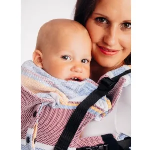Marsupiu LennyGo Toddler Little Herringbone Orange Blossom