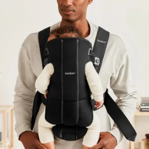 Marsupiu anatomic BabyBjorn Mini cu pozitii multiple de purtare Black