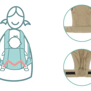 Marsupiu ergonomic Fillikid Natural Ice Blue 3.5-20 kg