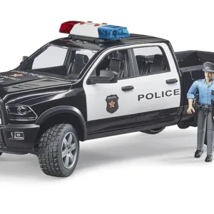 Masina de politie cu figurina Bruder Pick Up Ram 2500